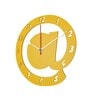 Carmen Engineered Wood Yellow Wall Clock