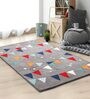 Multicolor Abstract Wool 3 ft x 5 ft Kids Carpet