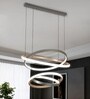 Carola 170W Modern LED Ceiling Chandelier | 65 cm Hanging Decorative Light | Google & Alexa Enabled | 3 Light Modes | Living Room, Hall & Bedroom | Height Adjustable