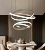 Carola 170W Modern LED Ceiling Chandelier | 65 cm Hanging Decorative Light | Google & Alexa Enabled | 3 Light Modes | Living Room, Hall & Bedroom | Height Adjustable