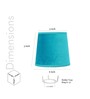 Carolie Turqouise Velvet Solid Lampshade