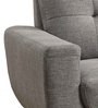 Carolina Fabric Lounge Chair in Grey Colour