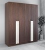 Carona 4 Door Wardrobe in Choco Walnut Finish