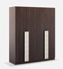 Carona 4 Door Wardrobe in Choco Walnut Finish