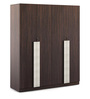 Carona 4 Door Wardrobe in Choco Walnut Finish