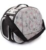 Flaura Grey & Black Fabric Travel Pet Carrier Backpack