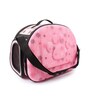 Paw Starry Pink & Black Fabric Travel Pet Carrier Backpack