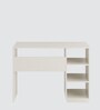 Carron Study Table In Frosty White Finish