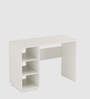 Carron Study Table In Frosty White Finish
