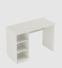 Carron Study Table In Frosty White Finish