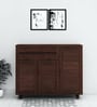 Carry Shoe Cabinet in Brown Finish