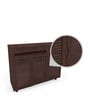 Carry Shoe Cabinet in Brown Finish
