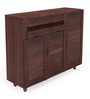 Carry Shoe Cabinet in Brown Finish
