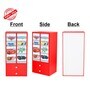 Cars 2 Door Theme Wardrobe with Drawers in Red Colour