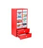 Cars 2 Door Theme Wardrobe with Drawers in Red Colour