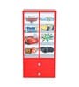 Cars 2 Door Theme Wardrobe with Drawers in Red Colour