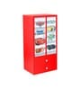 Cars 2 Door Theme Wardrobe with Drawers in Red Colour