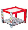 Cars Theme Activity Table with 2 Chairs in Red Colour