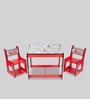 Cars Theme Activity Table with 2 Chairs in Red Colour
