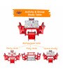 Cars Themed Activity Table & Chairs In Red Colour