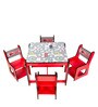 Cars Themed Activity Table & Chairs In Red Colour