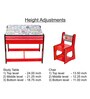 Cars Themed Activity Table & Chairs In Red Colour