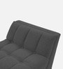 Cartes Fabric Bench in Charcoal Grey Colour