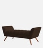Cartes Fabric Bench in Coffee brown Colour