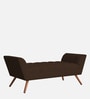 Cartes Fabric Bench in Coffee brown Colour