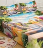 Cartoon Characters 7D King Size Cotton Blend Double Bedsheet with 2 Pillow Covers