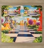 Cartoon Characters 7D King Size Cotton Blend Double Bedsheet with 2 Pillow Covers