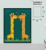 Cartoon giraffes Love Neck Printed Aclyric Wall Art