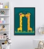 Cartoon giraffes Love Neck Printed Aclyric Wall Art
