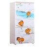 Happy Squirrel Five Layer Chest of Drawer (Two Locks) in White