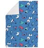 Cartoon- Small Blue & White Fabric Dog Blanket