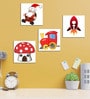 Cartoons in Red Wall Panels