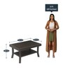 Coffee Table in Weather Brown Colour
