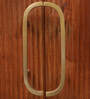 Carvelle Solid Wood Sideboard In Dark Brown Colour