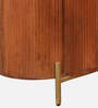 Carvelle Solid Wood Sideboard In Dark Brown Colour