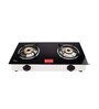 CARVES 2 Burner Nano Gas Stove with toughened Glass top & Rich Matt Steel Body (ISI Certified)