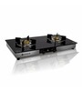 CARVES 2 Burner Ranger Glass Gas Stove (Casting Heavy pan Supports, ISI Certified)