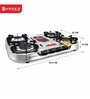CARVES 4 Burner Qauttro Nova Series Stainless Steel LPG Gas Stove (Casting Heavy pan Supports, ISI Certified)