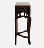 Carvo Teak Wood Console In Walnut Finish
