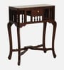 Carvo Teak Wood Console In Walnut Finish