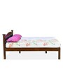 Casa Acacia Wood King Size Bed In Walnut Finish