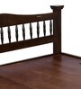 Casa Acacia Wood King Size Bed In Walnut Finish