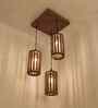 Casa Brown Solid Wood Cluster Hanging Light