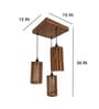 Casa Brown Solid Wood Cluster Hanging Light