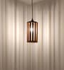 Casa Brown Solid Wood Single Hanging Light