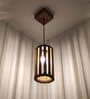 Casa Brown Solid Wood Single Hanging Light